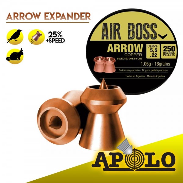 Air Boss DIABOLOS Spitzkopf 5,5mm Arrow Copper