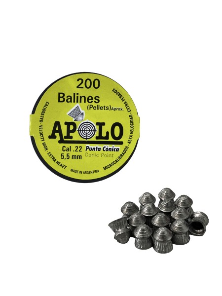 Apolo DIABOLOS Spitzkopf 5,5mm Conic Point Balines