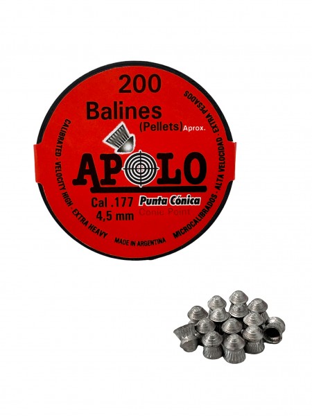 Apolo DIABOLOS Spitzkopf 4,5mm Conic Point Balines