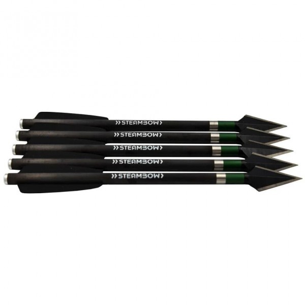 Steambow Stinger schwere Carbonpfeile – Set aus 5 Stk. für Compact und Tactical